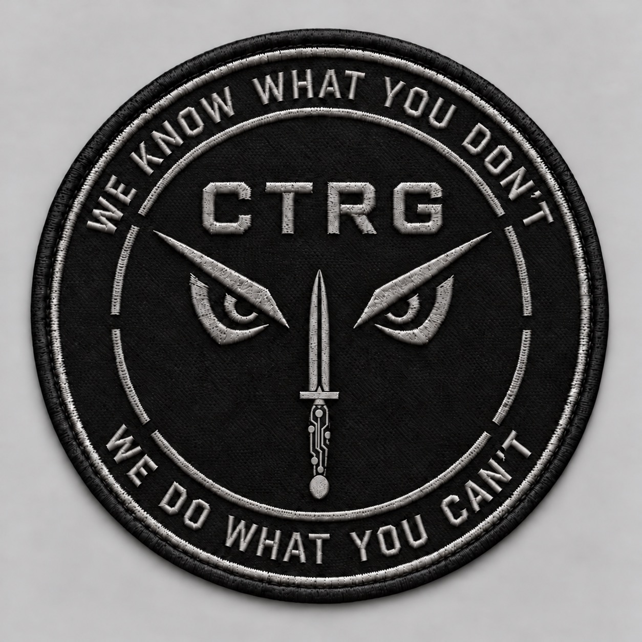 CTRG-badge. We know what you don’t. We do what you can’t.